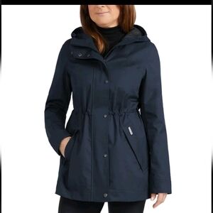 Hunter Women's  Water Resistant Cooton Smock Jacket, Nwt,  Blue
